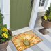 Liora Manne Frontporch Sunflower Yellow Room Scene