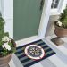 Liora Manne Frontporch Striped Compass Multi Room Scene