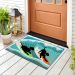 Liora Manne Frontporch Surfing Dogs Ocean Room Scene