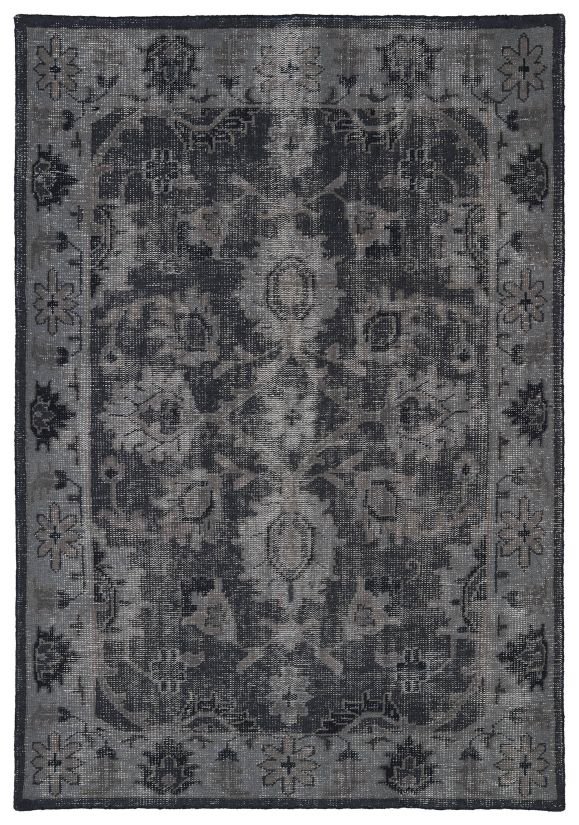 Kaleen Restoration Collection Black 5'6 x 8'6 Rug from Kaleen Area