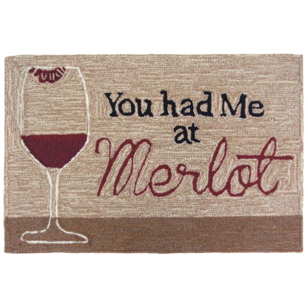 Liora Manne Frontporch You Had Me At Merlot Natural Collection