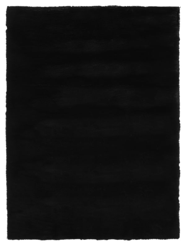 Lavish Solid Plush Black 104'6" x 1'4"