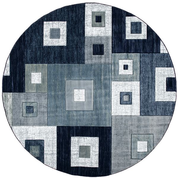 Bristol Cicero Navy 7'10" x 7'10" Round