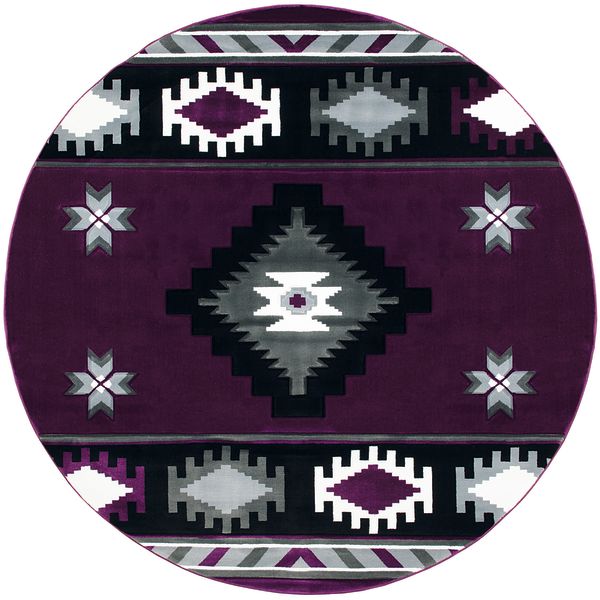 Bristol Caliente Plum 7'10" x 7'10" Round
