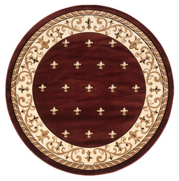 Bristol Wington Burgundy 7'10" x 7'10" Round