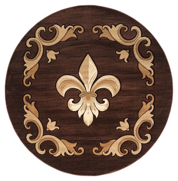 Bristol Barnsley Brown 7'10" x 7'10" Round