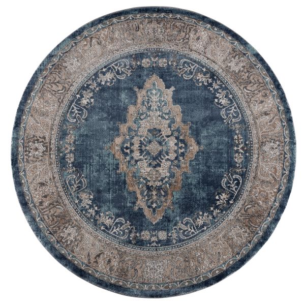 Portsmouth Home Sky Blue 7'11" x 7'11" Round