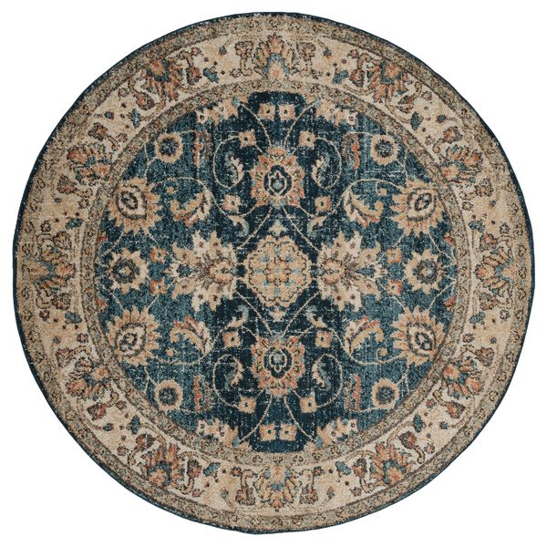 Marrakesh Bey Cerulean 7'10" x 7'10" Round