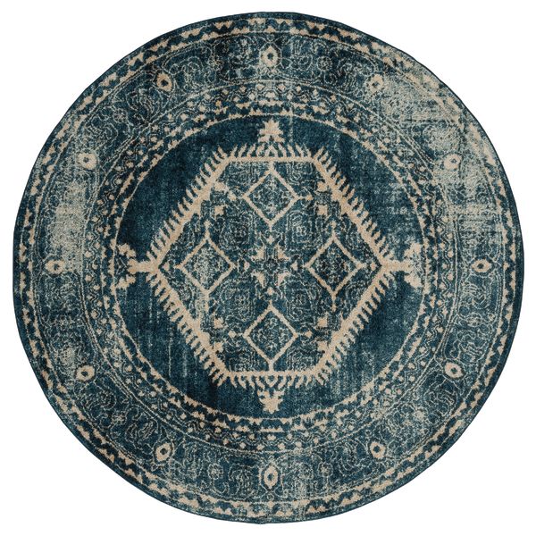 Marrakesh Malek Cerulean 7'10" x 7'10" Round