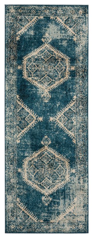 Marrakesh Malek Cerulean 2'7" x 7'2" Runner