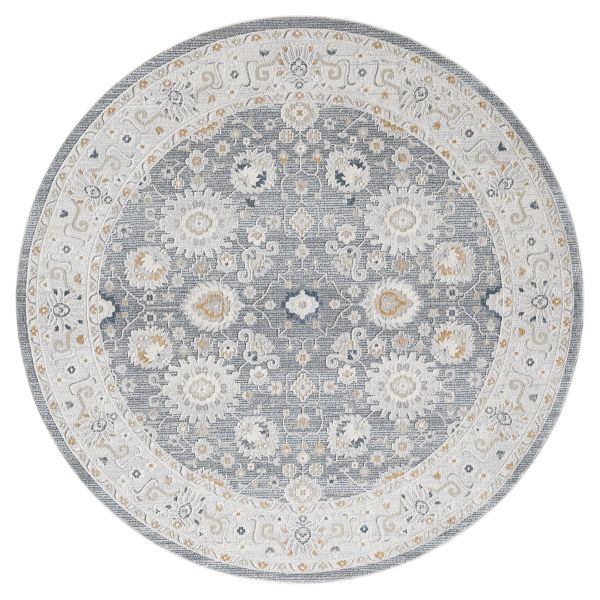 Lexington Rosebud Grey 7'11" x 7'11"