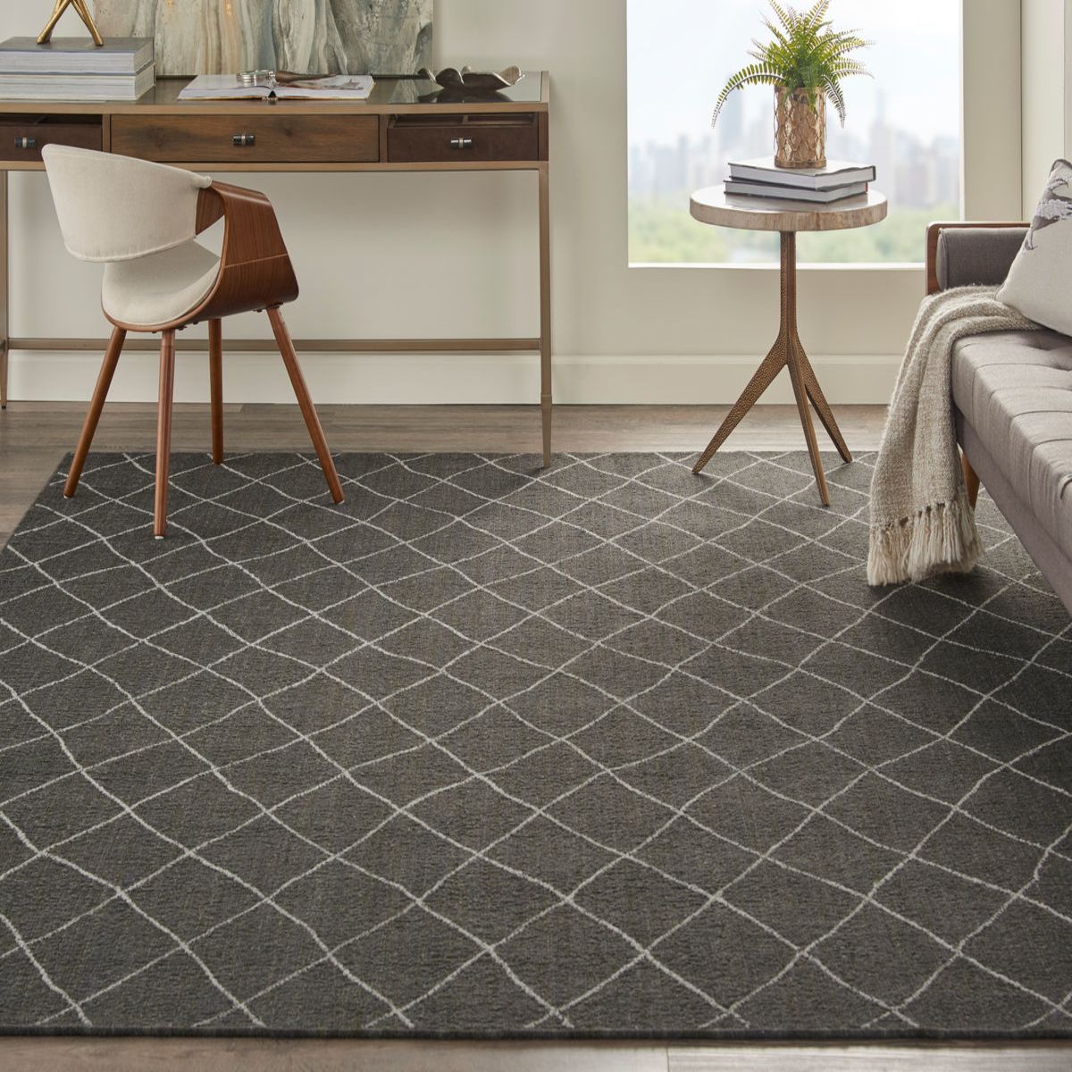 Organic Trellis CHARCOAL
