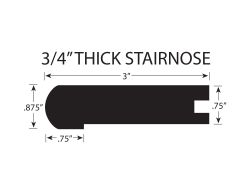 Flush Stairnose Wheat