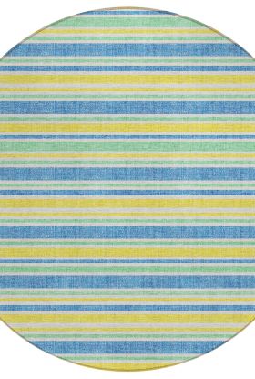 Addison Rugs Chantille Yellow 8'0" x 8'0" Round Collection
