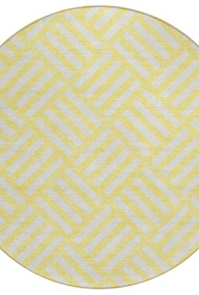 Addison Rugs Chantille Yellow 8'0" x 8'0" Round Collection