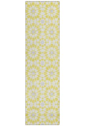Addison Rugs Chantille Yellow 2'3" x 7'6" Runner Collection