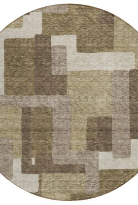 Addison Rugs Chantille Brown 8'0" x 8'0" Round Collection