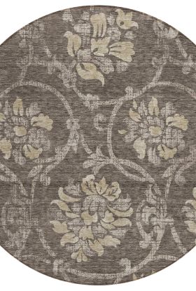 Addison Rugs Chantille Brown 8'0" x 8'0" Round Collection