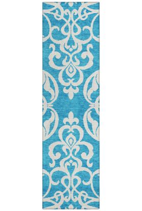 Addison Rugs Chantille Turquoise 2'3" x 7'6" Runner Collection
