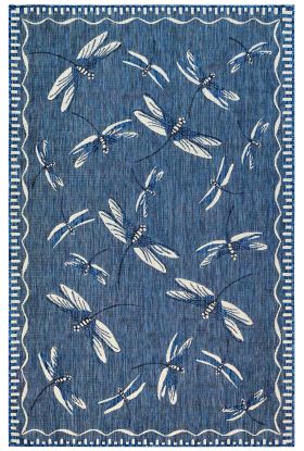 Liora Manne Carmel Dragonfly Navy Collection
