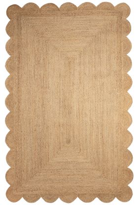 Liora Manne Java Scalloped Edge Natural Collection