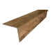 Square Edge Stair Tread With Riser Sepia Collection