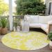 Addison Rugs Chantille Yellow 8'0" x 8'0" Round Room Scene