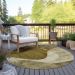 Addison Rugs Chantille Brown 8'0" x 8'0" Round Room Scene
