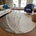 Addison Rugs Chantille Taupe 8'0" x 8'0" Round Room Scene