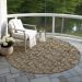 Addison Rugs Chantille Brown 8'0" x 8'0" Round Room Scene