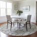 Addison Rugs Chantille White 8'0" x 8'0" Round Room Scene
