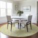 Addison Rugs Chantille Yellow 8'0" x 8'0" Round Room Scene