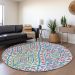 Addison Rugs Chantille White 8'0" x 8'0" Round Room Scene
