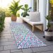 Addison Rugs Chantille White 2'3" x 7'6" Runner Room Scene