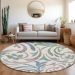 Addison Rugs Chantille White 8'0" x 8'0" Round Room Scene