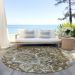 Addison Rugs Chantille Brown 8'0" x 8'0" Round Room Scene