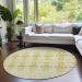 Addison Rugs Chantille Wheat 8'0" x 8'0" Round Room Scene