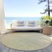 Addison Rugs Chantille Wheat 8'0" x 8'0" Round Room Scene