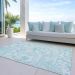 Addison Rugs Chantille Turquoise 3'0" x 5'0" Room Scene