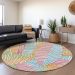 Addison Rugs Chantille White 8'0" x 8'0" Round Room Scene