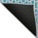 Addison Rugs Chantille Turquoise 8'0" x 8'0" Round Room Scene