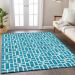 Addison Rugs Chantille Turquoise 8'0" x 10'0" Room Scene