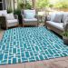 Addison Rugs Chantille Turquoise 8'0" x 10'0" Room Scene