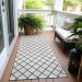 Addison Rugs Chantille White 2'3" x 7'6" Runner Room Scene