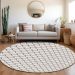 Addison Rugs Chantille White 8'0" x 8'0" Round Room Scene
