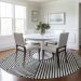 Addison Rugs Chantille White 8'0" x 8'0" Round Room Scene