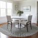Addison Rugs Chantille White 8'0" x 8'0" Round Room Scene