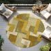 Addison Rugs Chantille Wheat 8'0" x 8'0" Round Room Scene