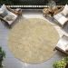 Addison Rugs Chantille Wheat 8'0" x 8'0" Round Room Scene