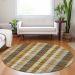 Addison Rugs Chantille Wheat 8'0" x 8'0" Round Room Scene